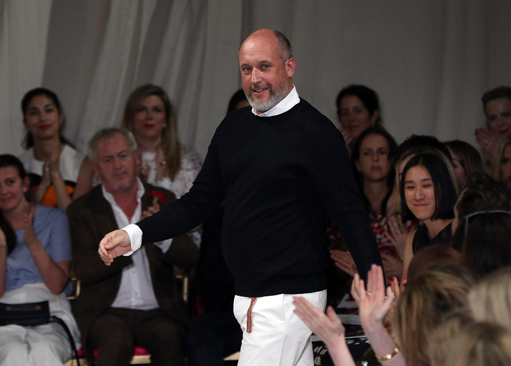 Oscar de la Renta Creative Director, Peter Copping (Photo by Trevor Collens / AFP Photo)